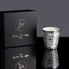 Bougie Sahara blanc et platine avec coffret luxe Lorenza Di Filippo