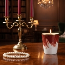 Pot à bougie Petra Châtaigne Limoges, décor intérieur raffiné, chandelier