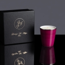 Coffret cadeau luxe Lorenza Di Filippo pour pot à bougie Pourpre platine