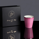 Coffret cadeau luxe Lorenza Di Filippo pour pot à bougie Rose Carmin