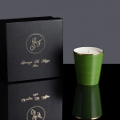 Coffret cadeau luxe Lorenza Di Filippo pour pot à bougie Vert