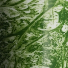 Détail texture Adélaïde Vert, décor craquelé peint main Limoges