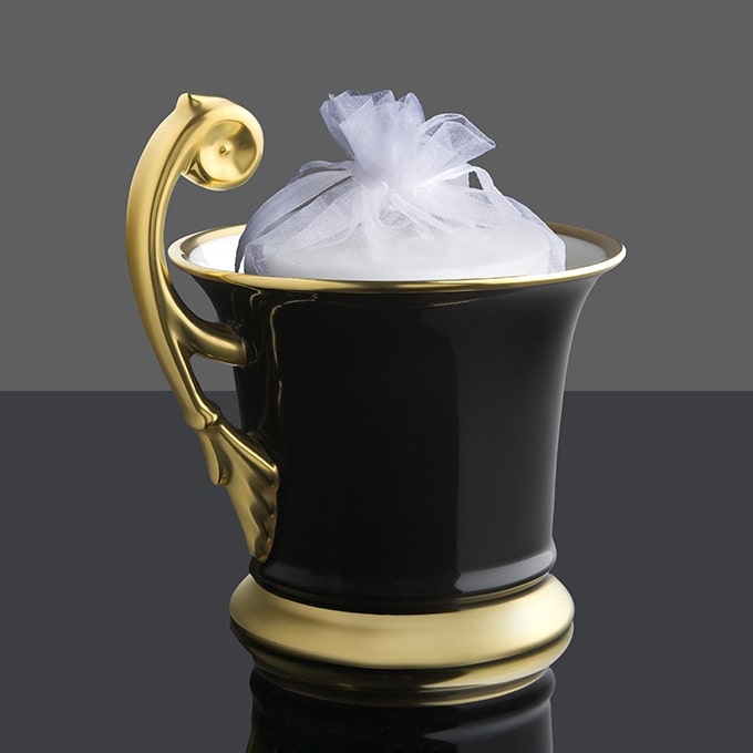 Bougie tasse Royale Porcelaine Limoges, vue principale avec recharge