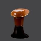 Mise en bouche porcelaine caramel et or, collection Alizée Lorenza Di Filippo