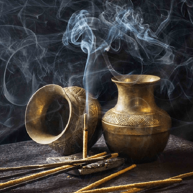 Fumée d’encens aux notes mystiques et boisées