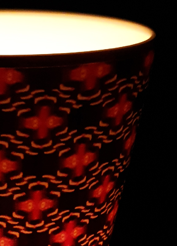 Bougie rehaussée d’or