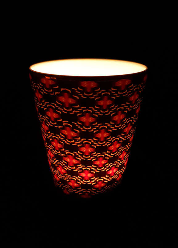 Collection pots à bougie en Porcelaine